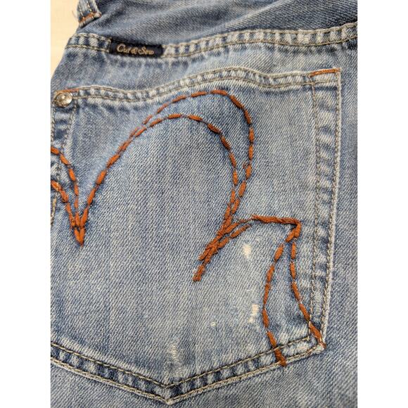 Marc Ecko Cut & Sew Prime Cut Jeans Skull Detail Y2K Distressed 2000s 34x32 - Picture 10 of 16